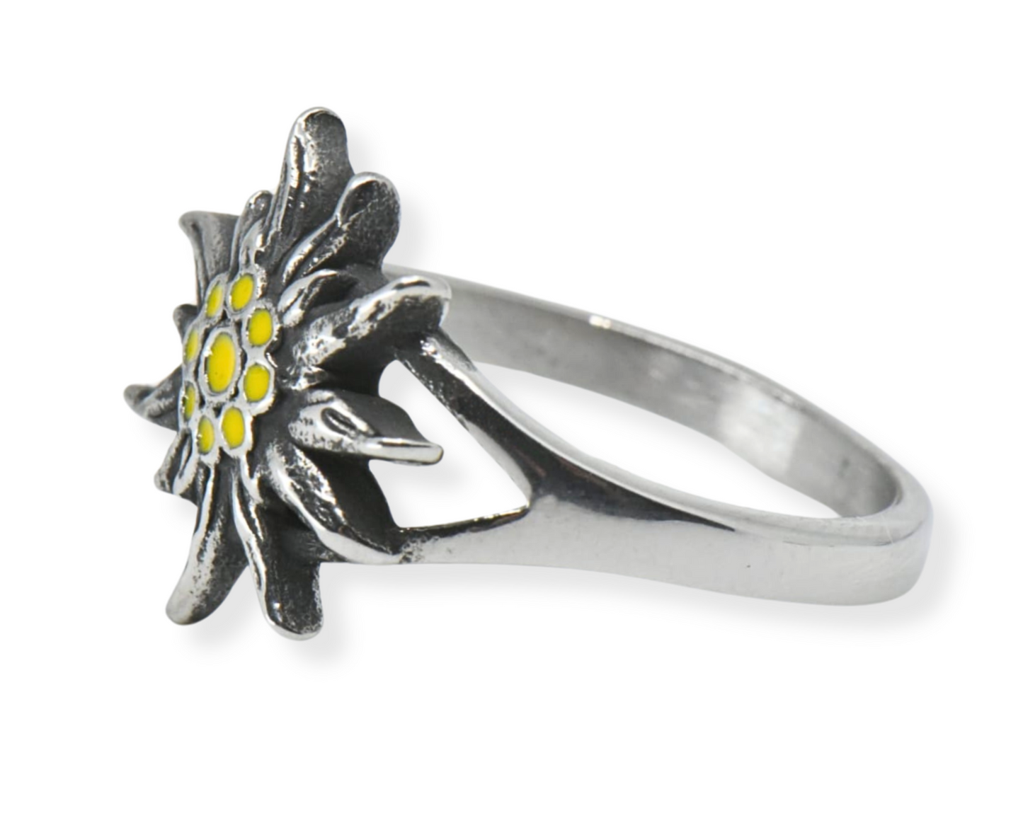 Edelweiss Ring Edelstahl