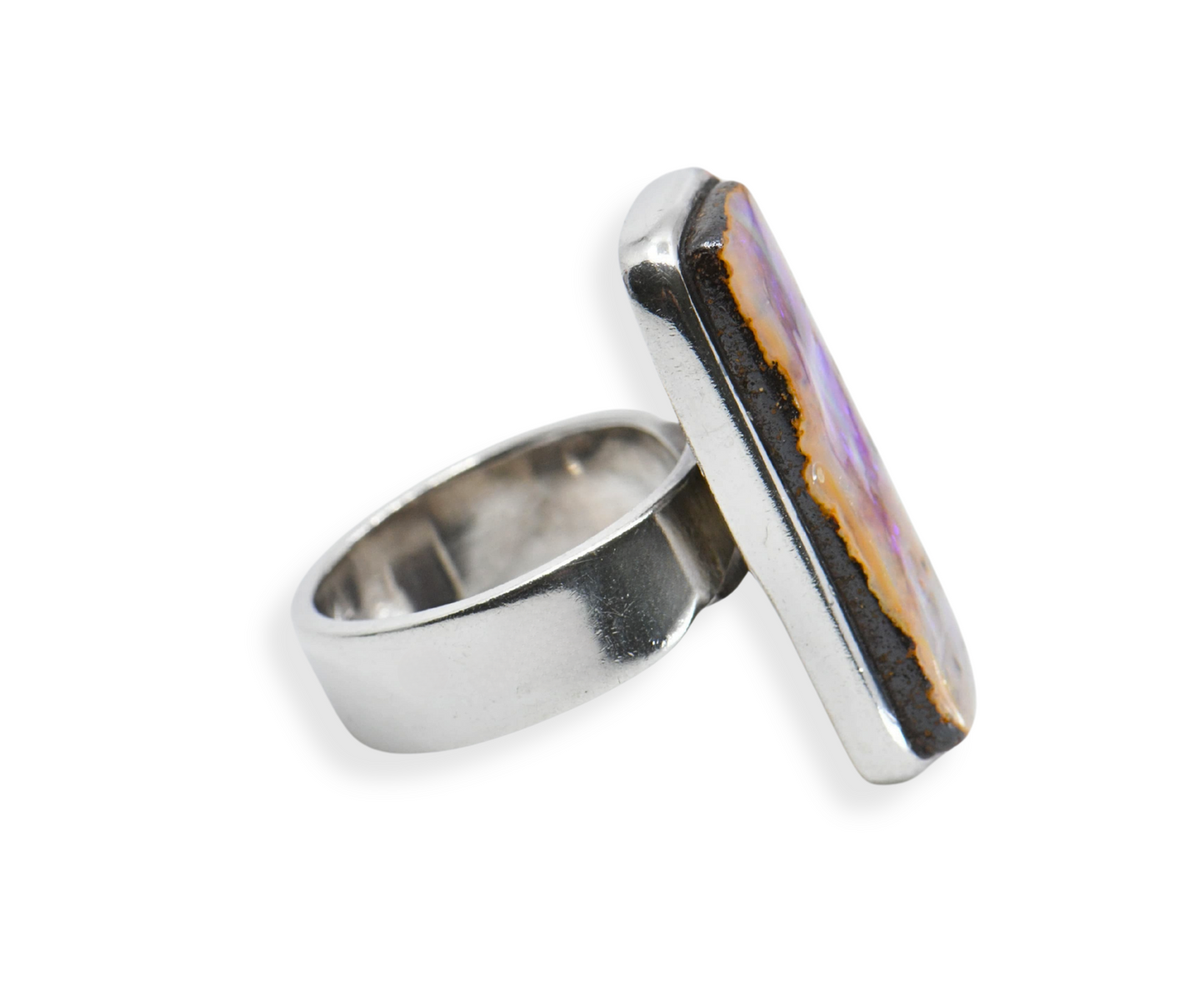 Boulder Opal Ring 925 Silber
