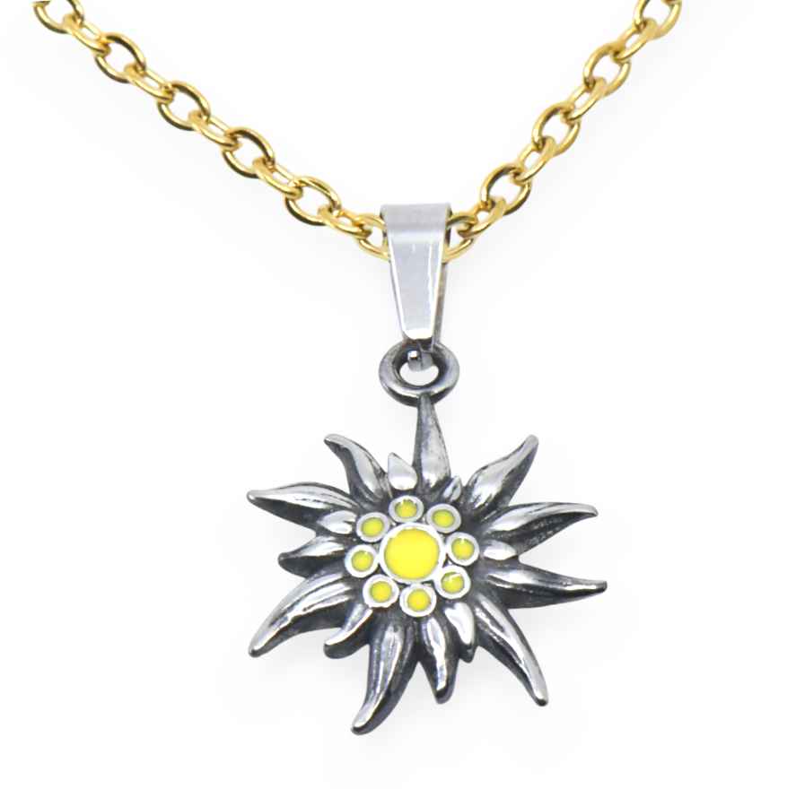 Edelweiss Anhänger Edelstahl