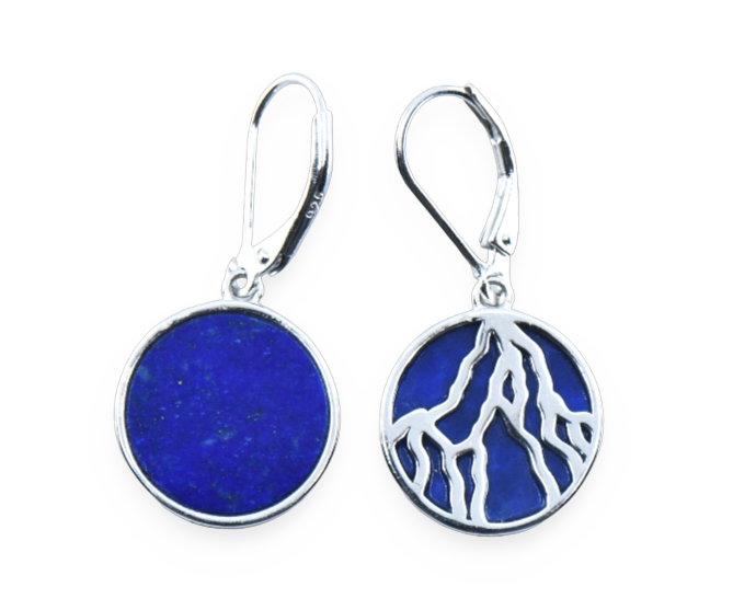 Matterhorn Ohrhänger Lapislazuli 925 Silber