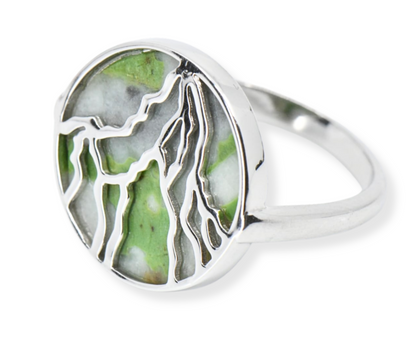 Matterhorn Ring Allalin Gabbro 925 Silber