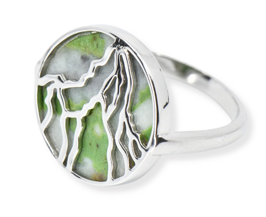 Matterhorn Ring Allalin Gabbro 925 Silber