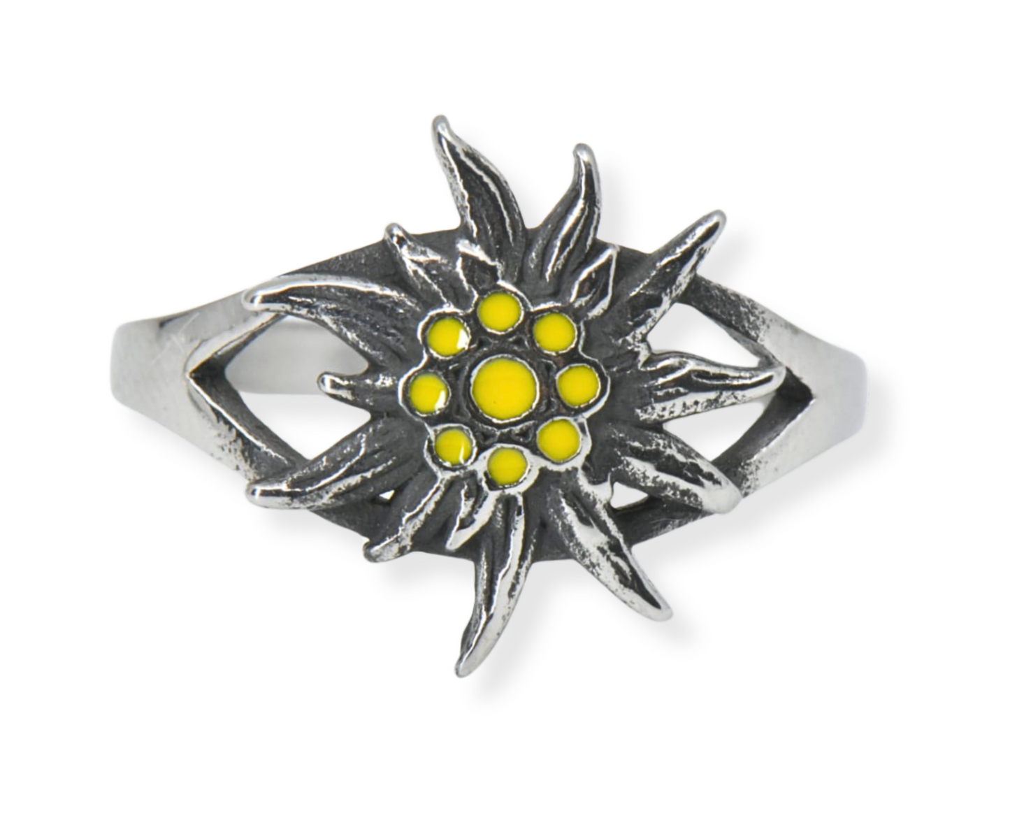 Edelweiss Ring Edelstahl