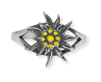 Edelweiss Ring Edelstahl