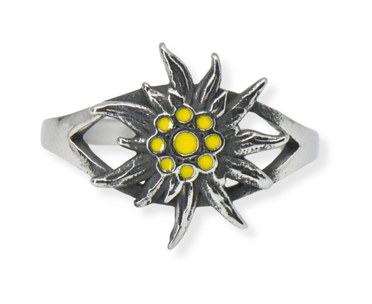 Edelweiss Ring Edelstahl