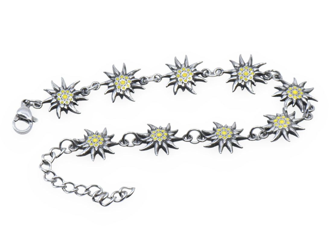 Edelweiss Armband Edelstahl